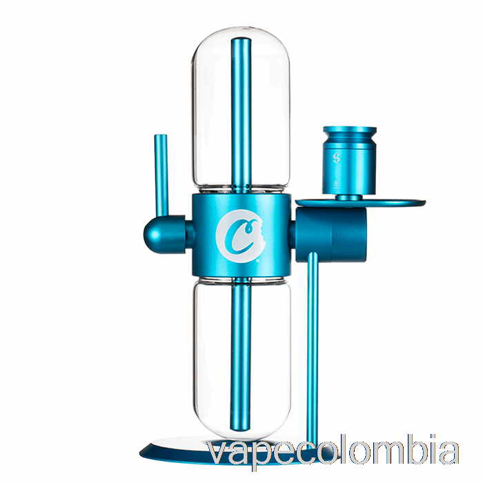 Kit Completo De Vapeo Stundenglass Vidrio Gravedad Infusor Galletas Azul